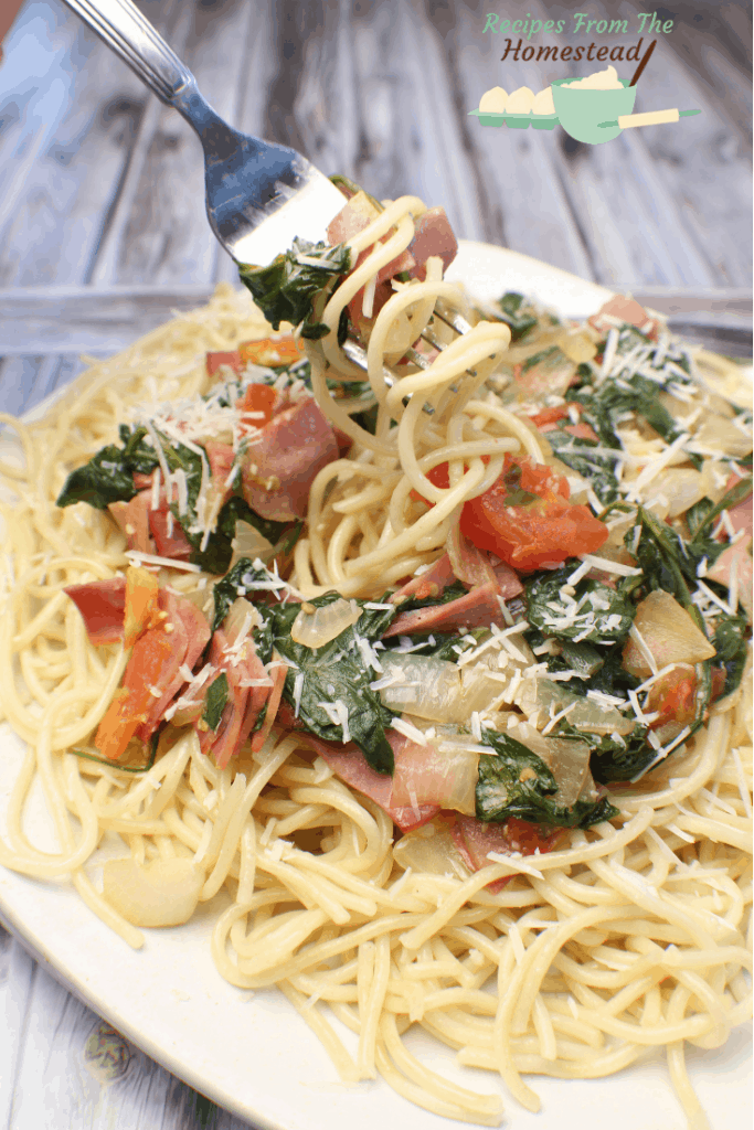 bacon basil tomato pasta