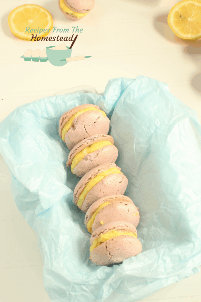lavender lemon French macaroons