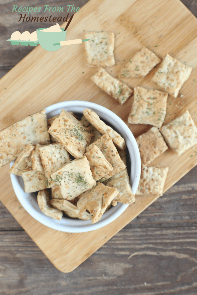 Italian Parmesan crackers