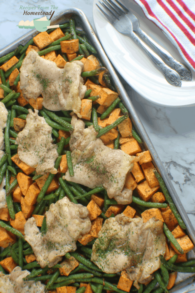 sheet pan chicken dinner