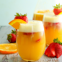 Strawberry Orange Mimosa Mocktail