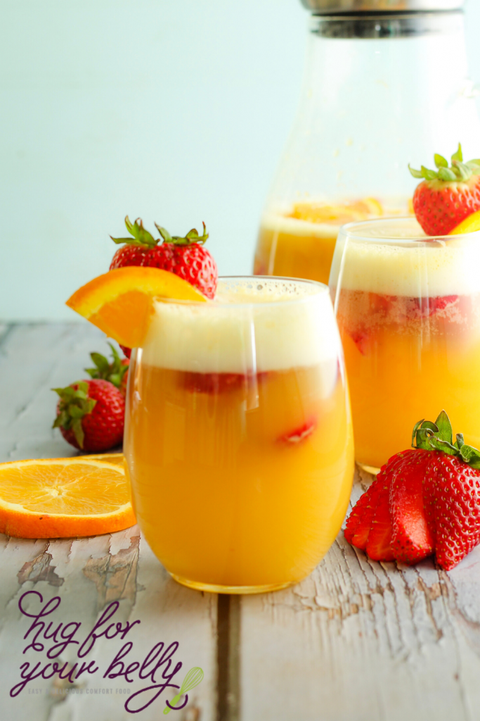 Strawberry Orange Mimosa Mocktail