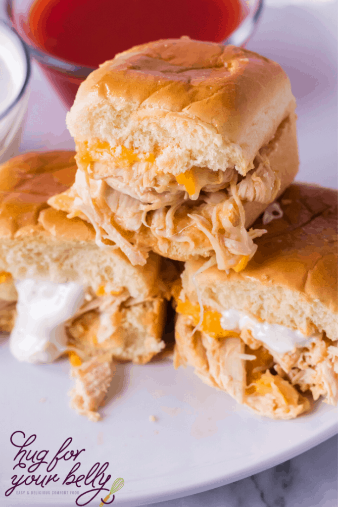 buffalo chicken sliders