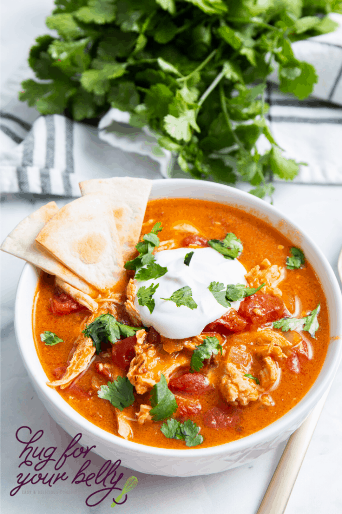 Best Chicken Enchilada Soup (in the InstantPot)