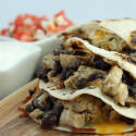 Chicken and Black Bean Quesadilla
