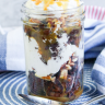 Turtle Brownie Sundae In A Jar